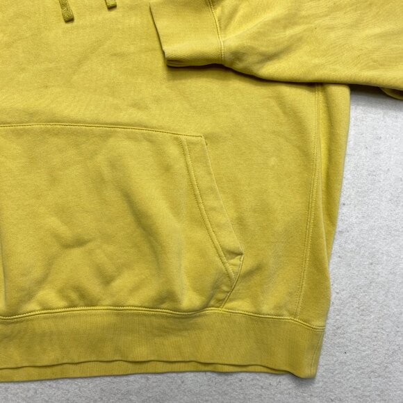 Vintage Nike Hoodie Men's XL Yellow Drawstring Pullover Swoosh White Tag Y2K - Picture 5 of 12